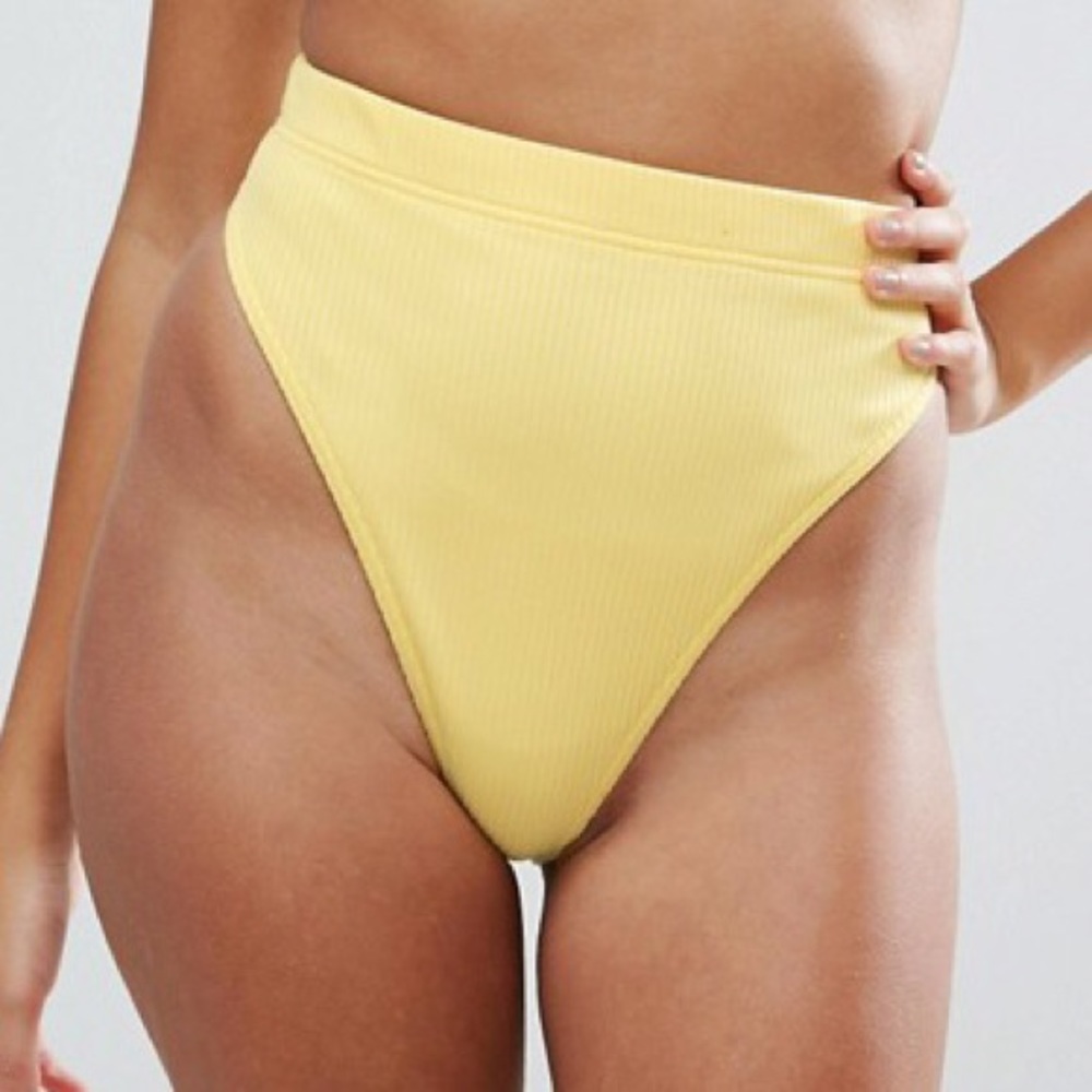 {NWOT} ASOS Ribbed Bikini Set - Picture 3 of 8